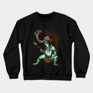 Aztec Warrior Deity Cueyatl Crewneck Sweatshirt